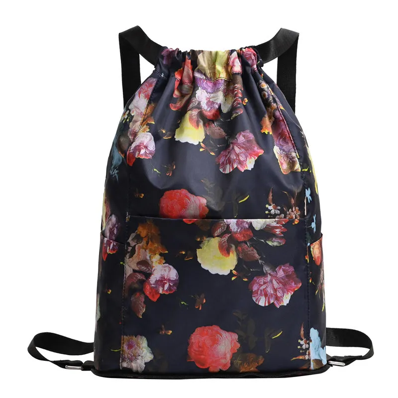 🔥 Drawstring Foldable Large Capacity Wet & Dry Travel Sports Backpack
