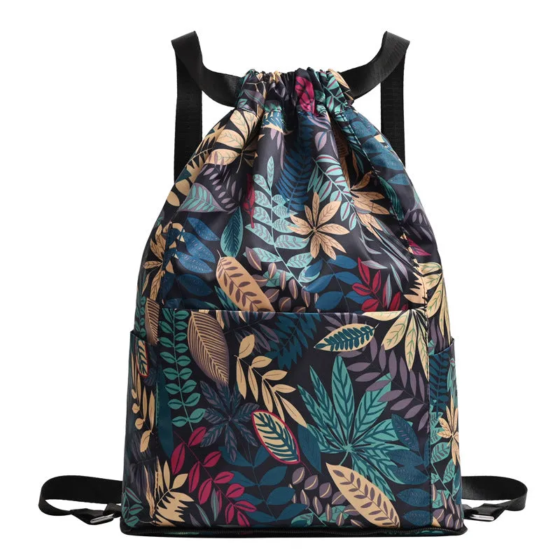 🔥 Drawstring Foldable Large Capacity Wet & Dry Travel Sports Backpack