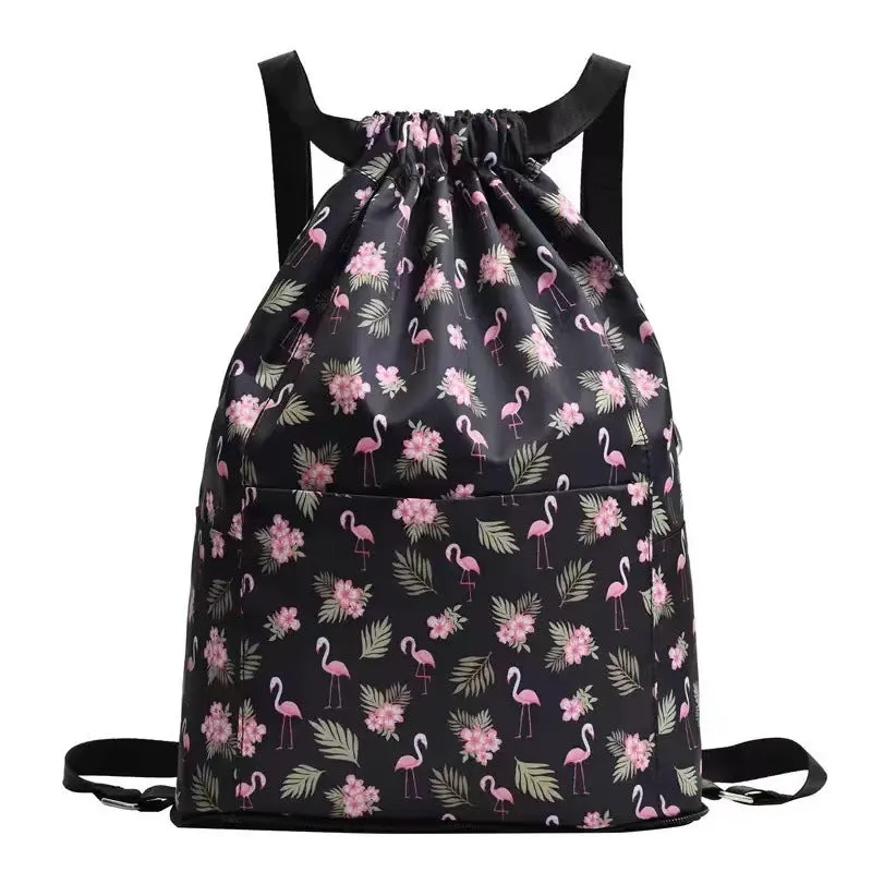 🔥 Drawstring Foldable Large Capacity Wet & Dry Travel Sports Backpack