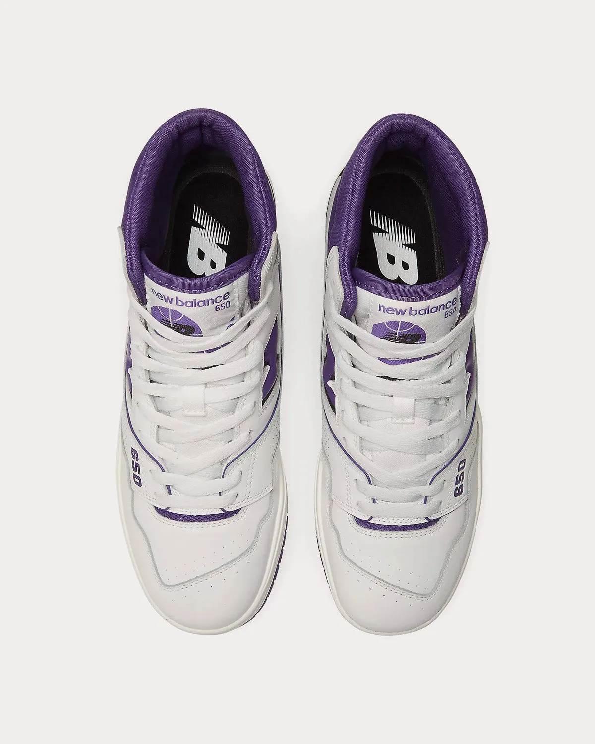 650 White / Interstellar / Raincloud High Top Sneakers