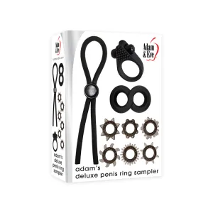 Adam & Eve Adam's Deluxe 9-Piece Cockring Sampler Kit