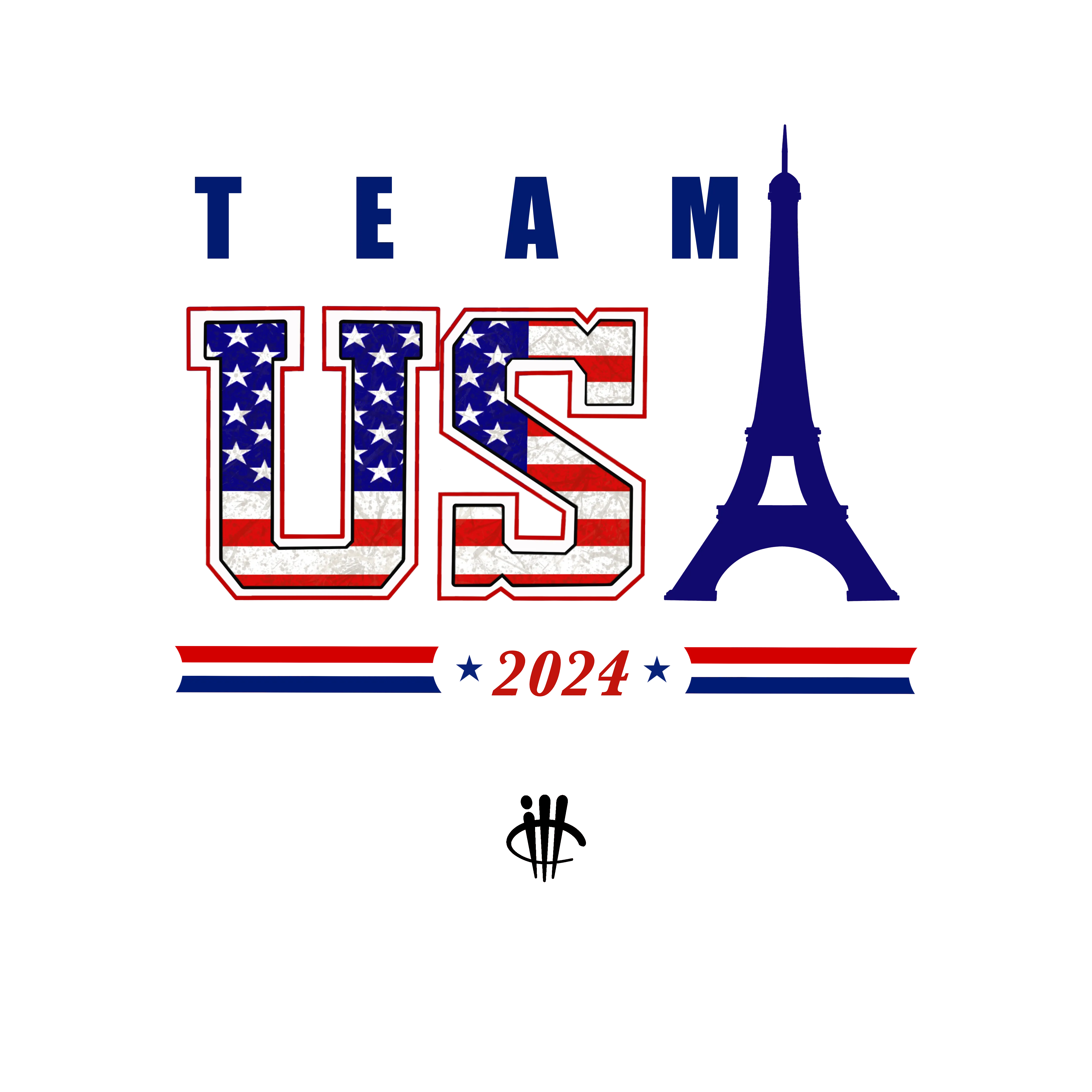 Air Jordan 4 Paris Olympics Grey T-Shirt (Team USA 2024)| illcurrency