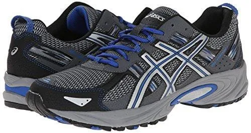 ASICS Men's Gel-Venture 5-M, Silver/Light Grey/Royal, 9.5 M US