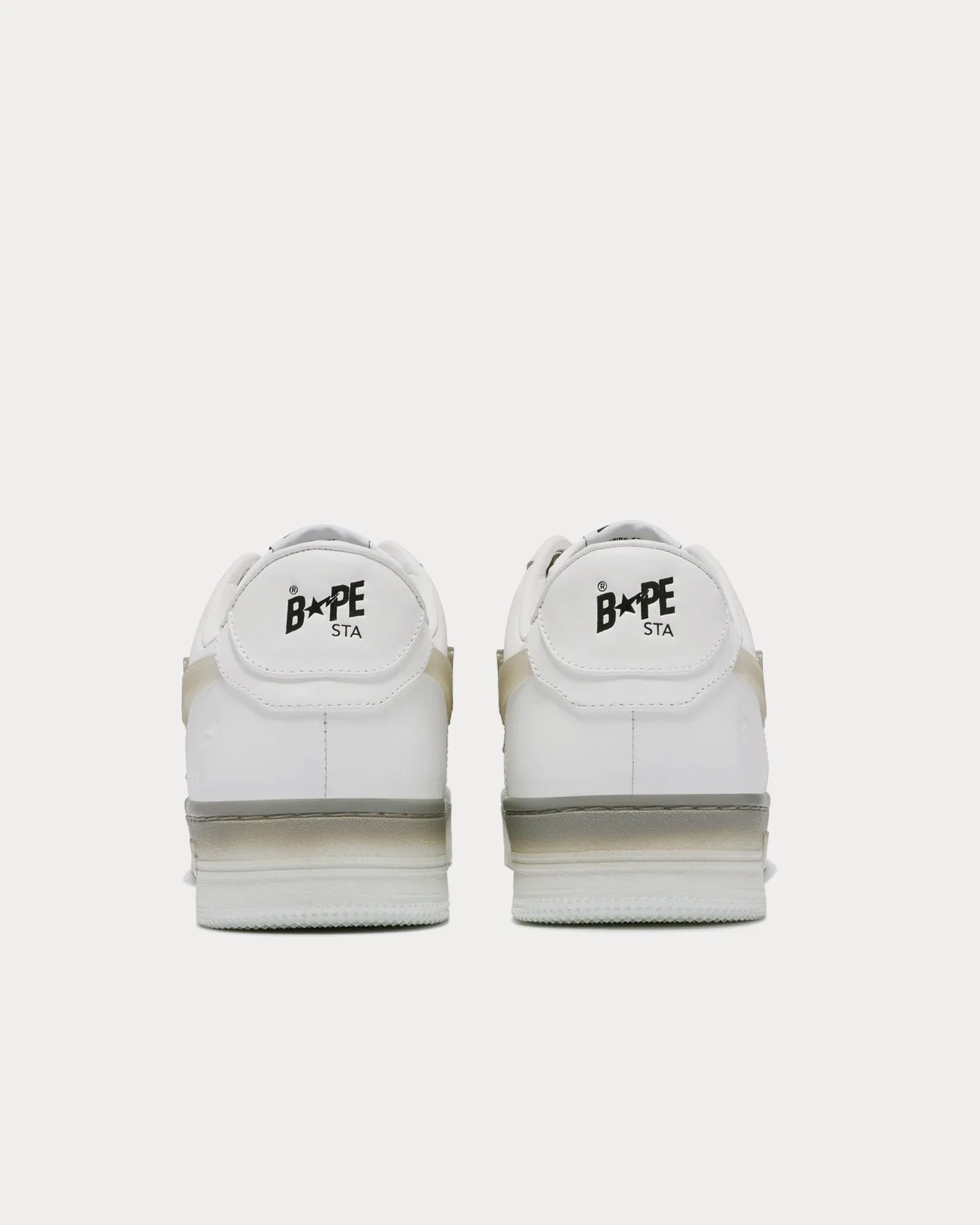 Bape Sta #5 White / Grey Low Top Sneakers