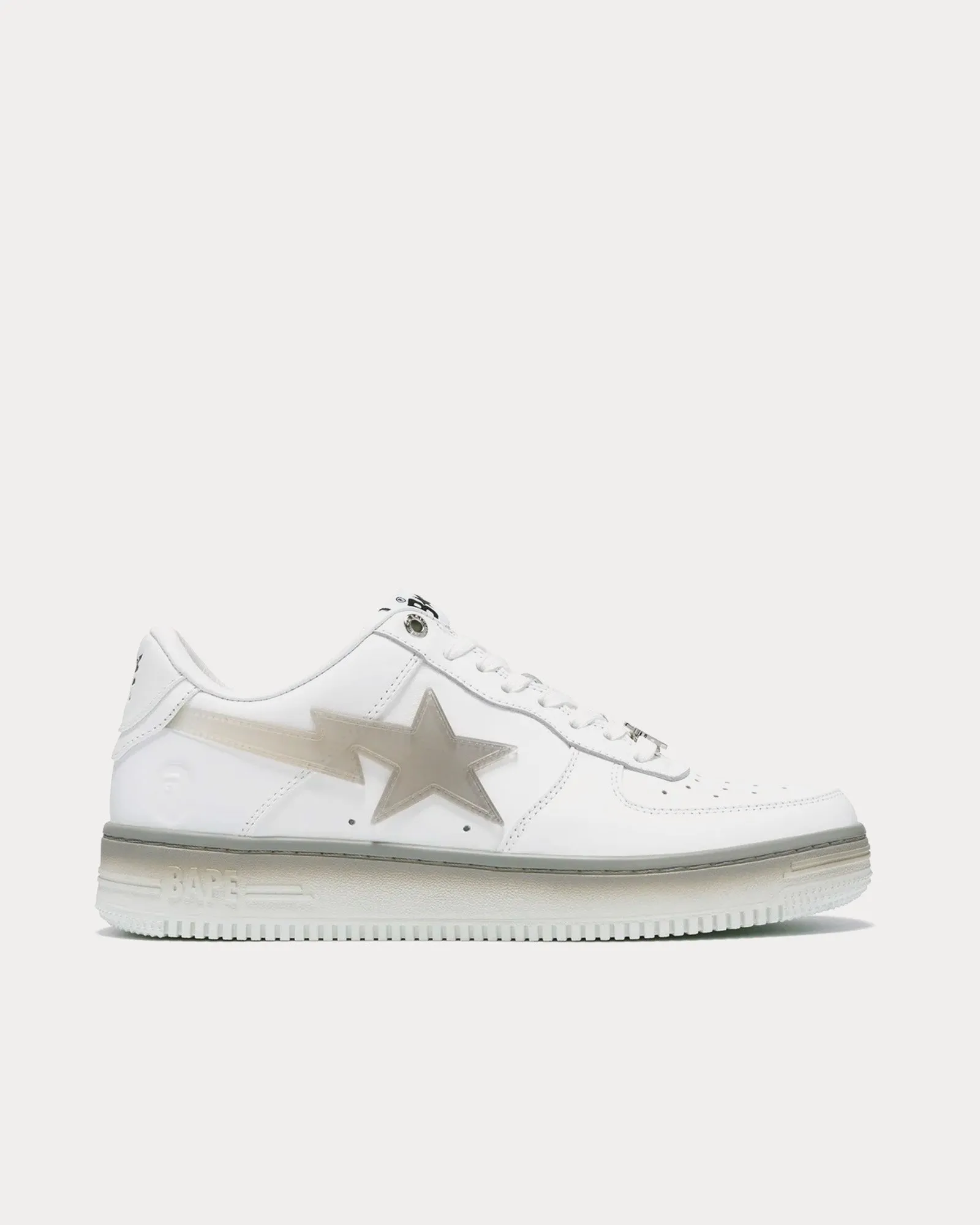 Bape Sta #5 White / Grey Low Top Sneakers