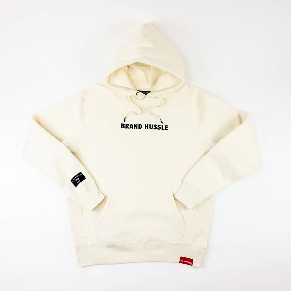 Brand Hussle (Victory Flags) Hoodie - Bone/Black