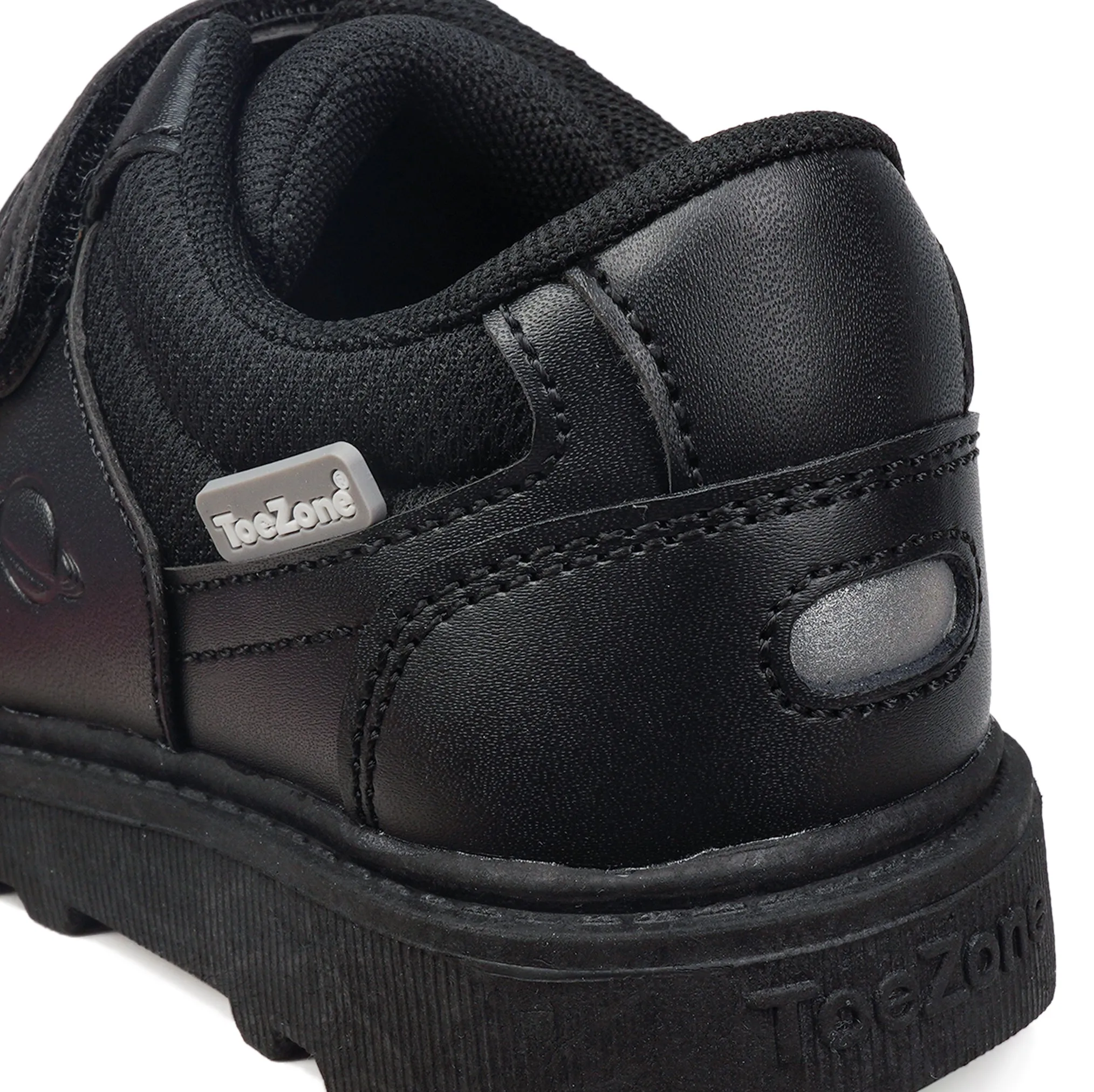 CADE - Black Space Themed School Shoes (Wide Fit)
