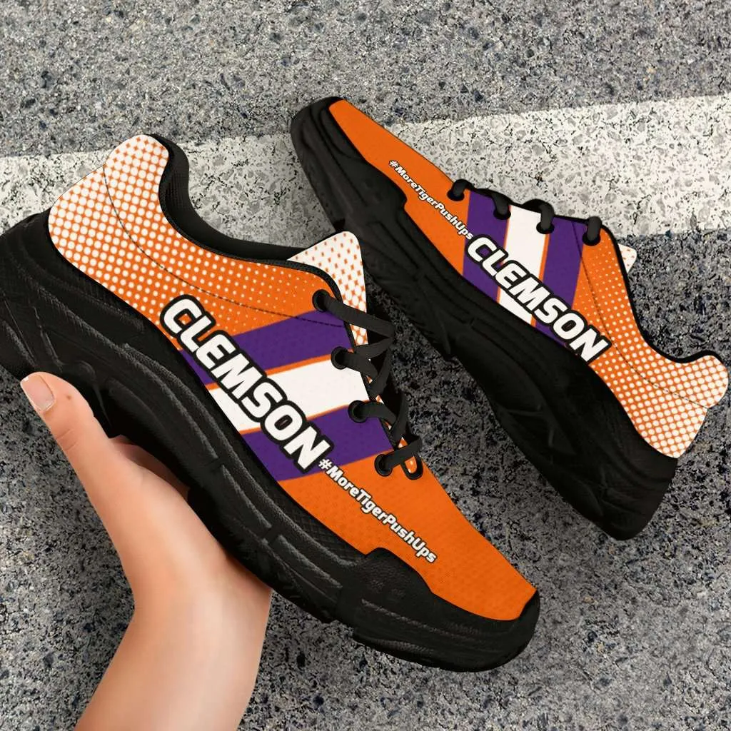 Clemson #MoreTigerPushUps Chunky Sneakers