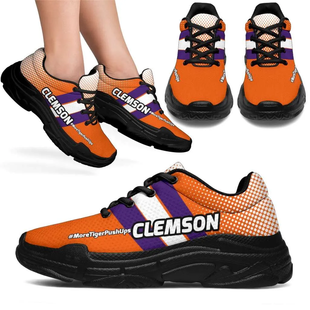 Clemson #MoreTigerPushUps Chunky Sneakers
