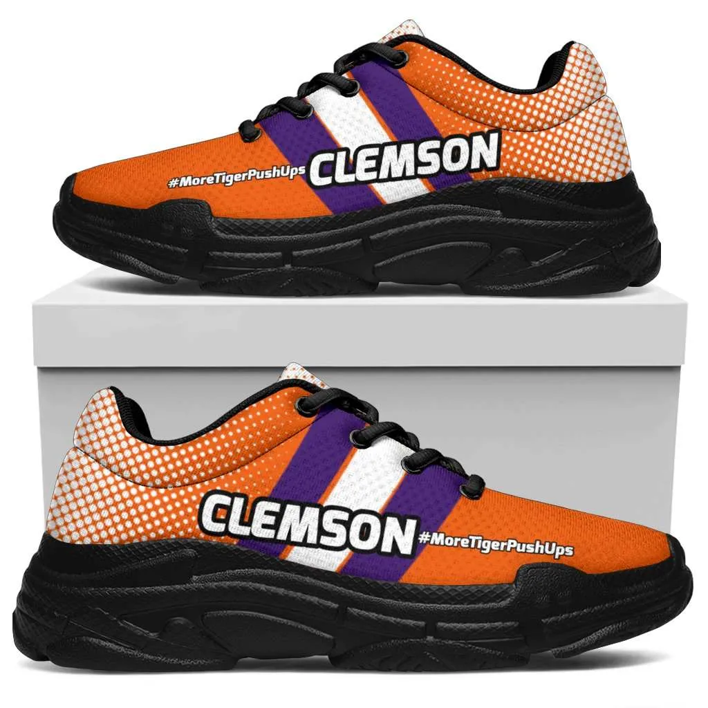Clemson #MoreTigerPushUps Chunky Sneakers