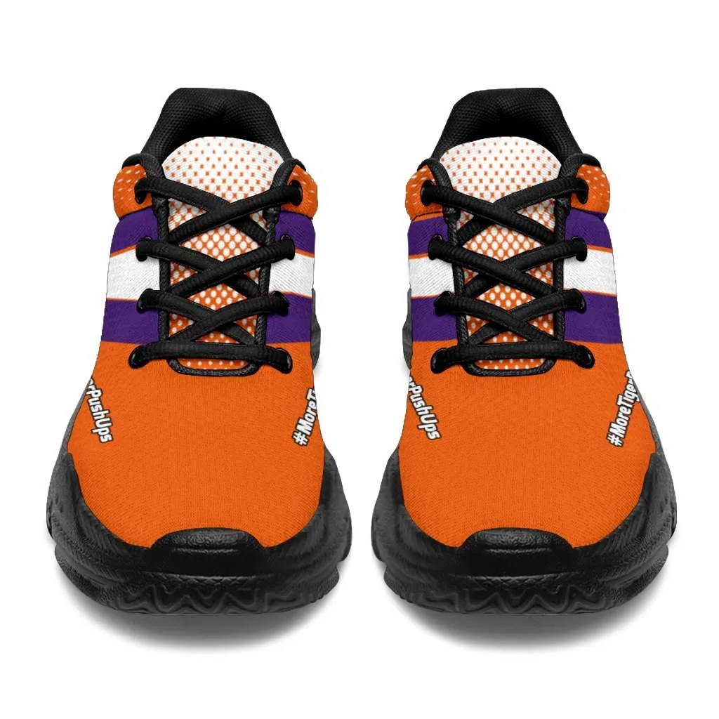 Clemson #MoreTigerPushUps Chunky Sneakers
