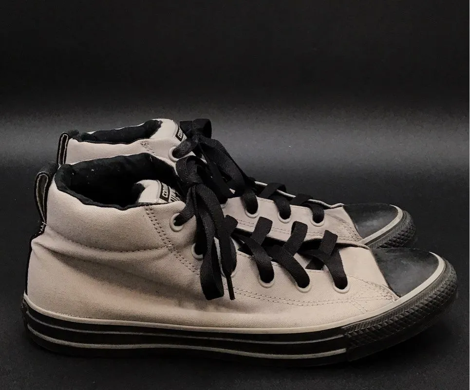 Converse Men's All-Star Chuck Taylor Black Gray High-Top Athletic Shoes - Sz 10