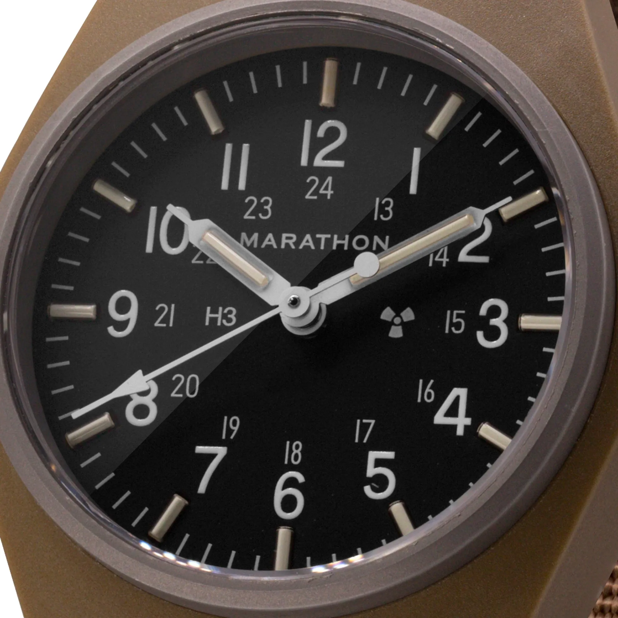 DESERT TAN GENERAL PURPOSE QUARTZ WITH DATE (GPQ) - 34MM