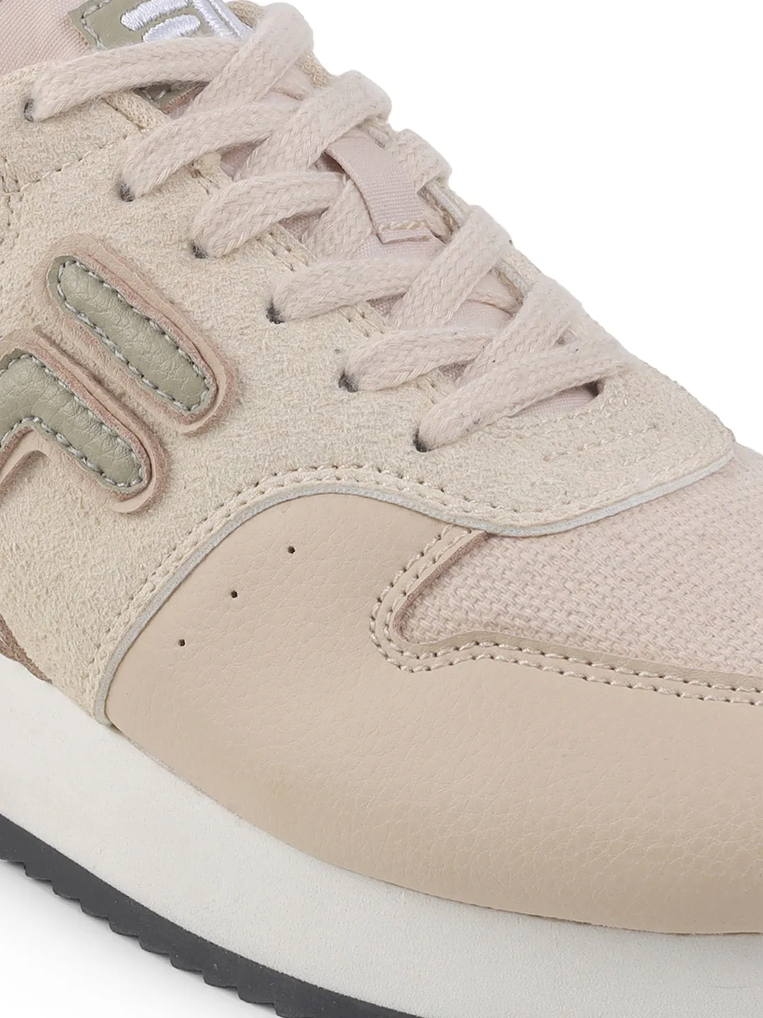 Fila Men Beige Retro-Jo Textile Shoes