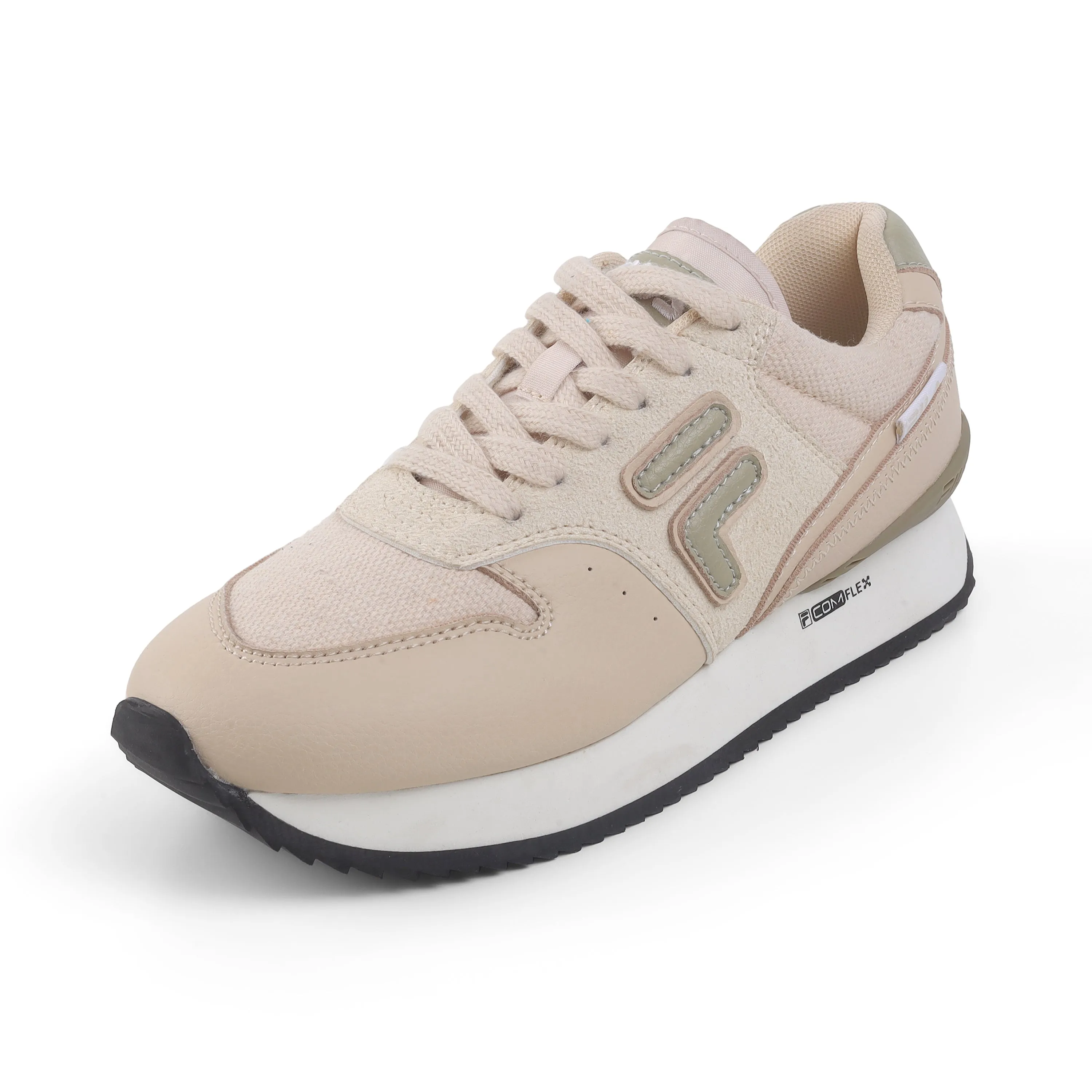 Fila Men Beige Retro-Jo Textile Shoes