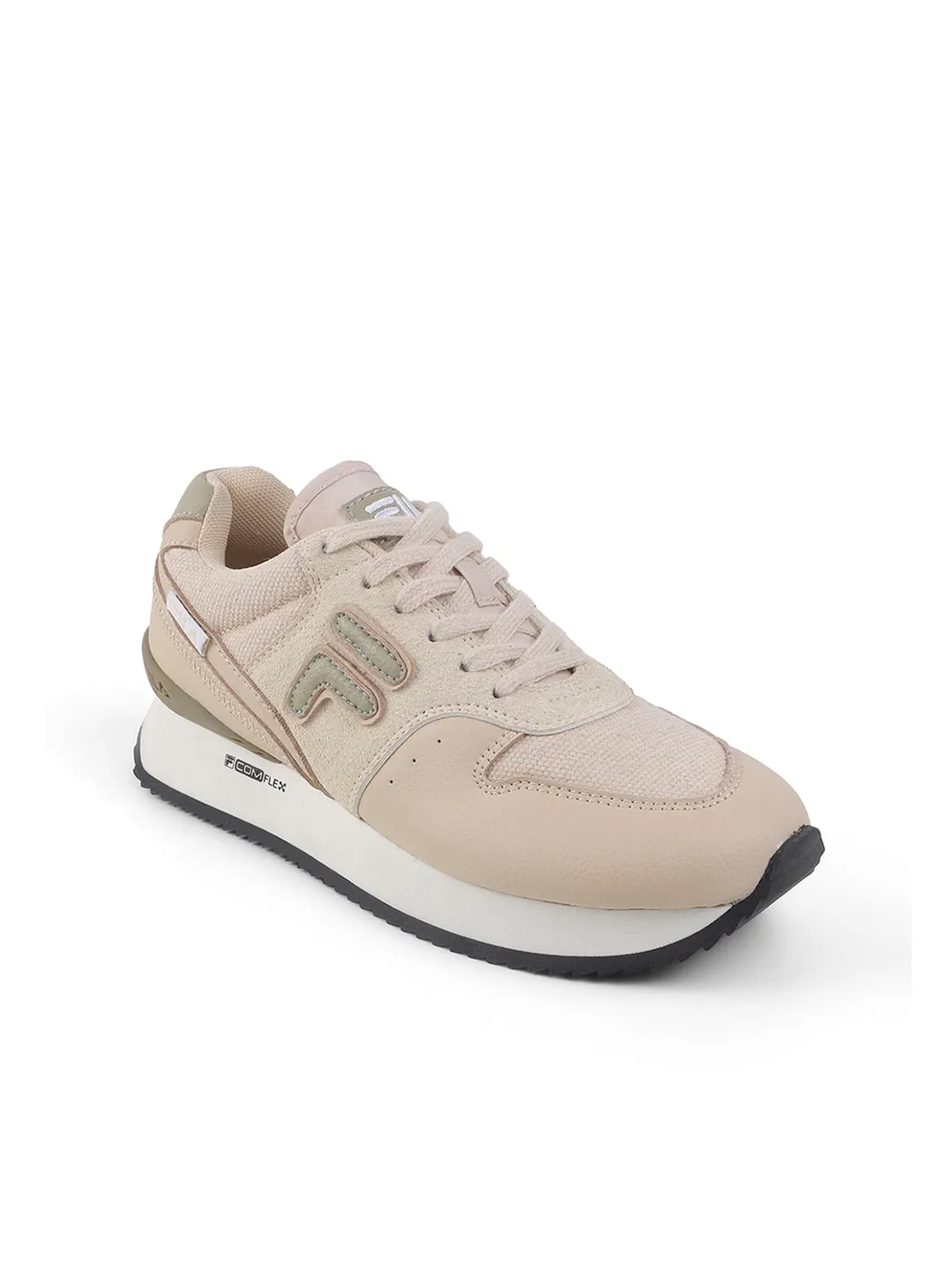 Fila Men Beige Retro-Jo Textile Shoes