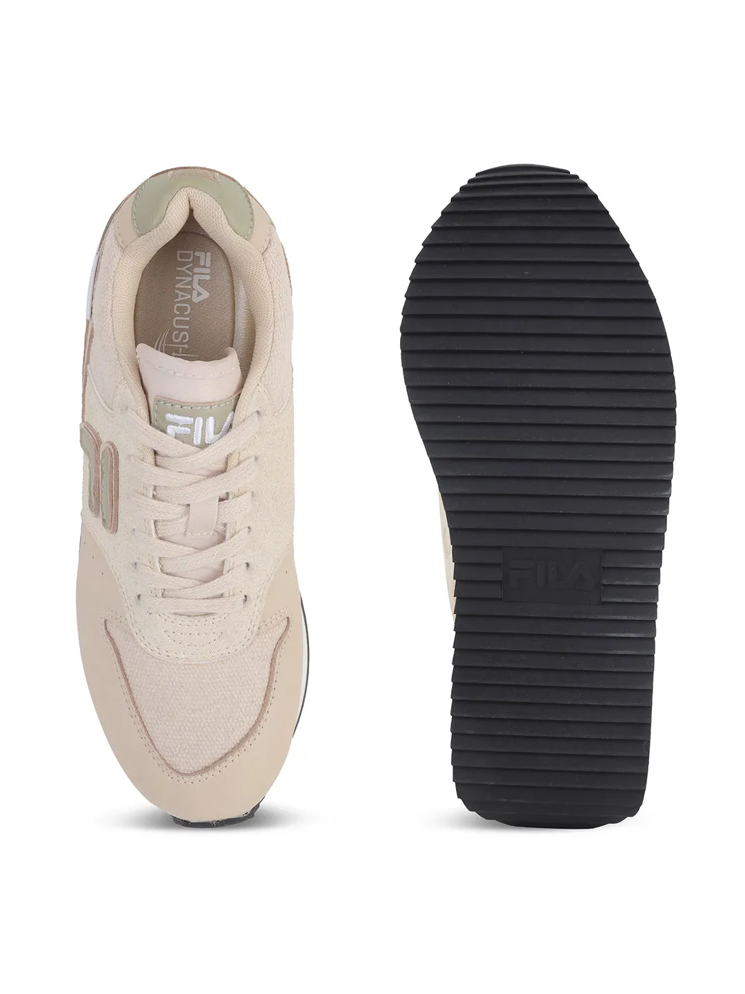 Fila Men Beige Retro-Jo Textile Shoes