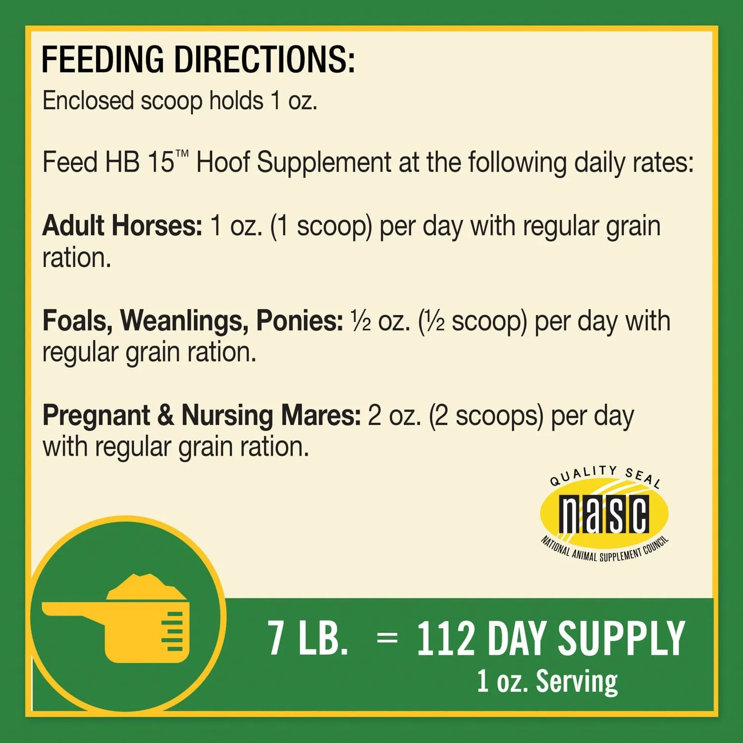 H.B. 15 Hoof Pellets for Horses