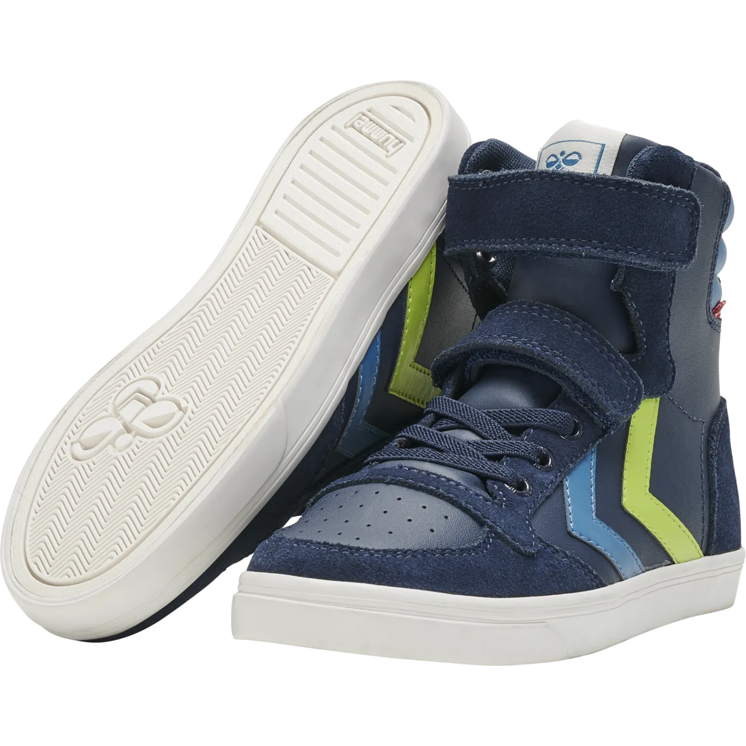 Hummel Kids Hi Top Trainers | Slimmer Stadil | Black Iris