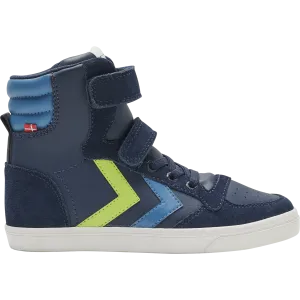 Hummel Kids Hi Top Trainers | Slimmer Stadil | Black Iris