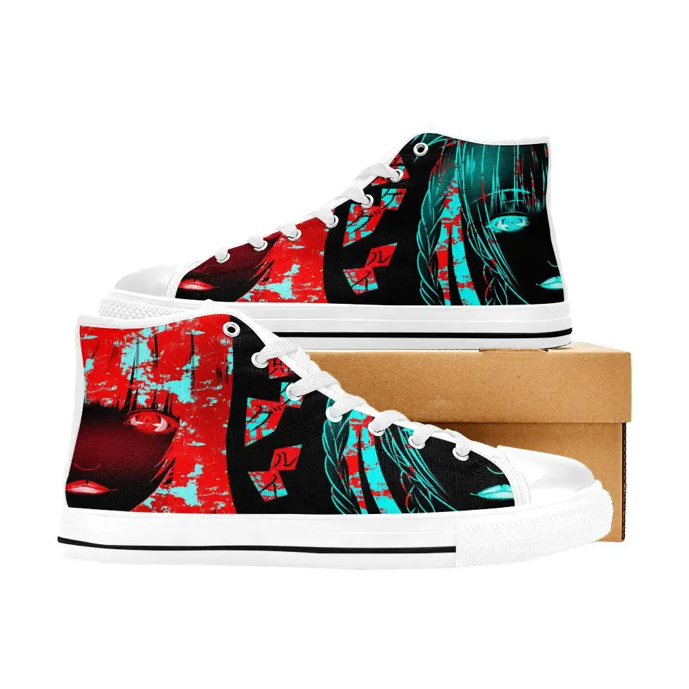 Kakegurui Compulsive Gambler Kirari Yumeko Shoes High Top Sneakers for Kids and Adults