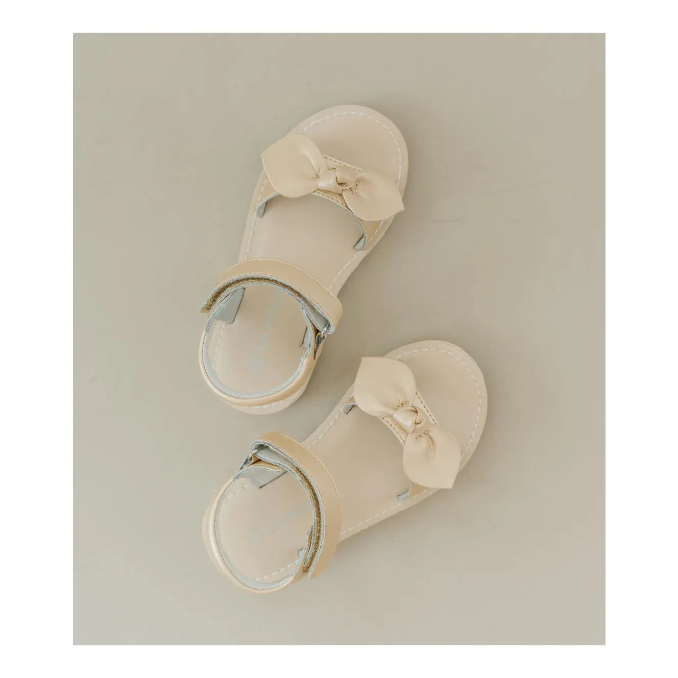 Leigh Bow Sandal Champagne