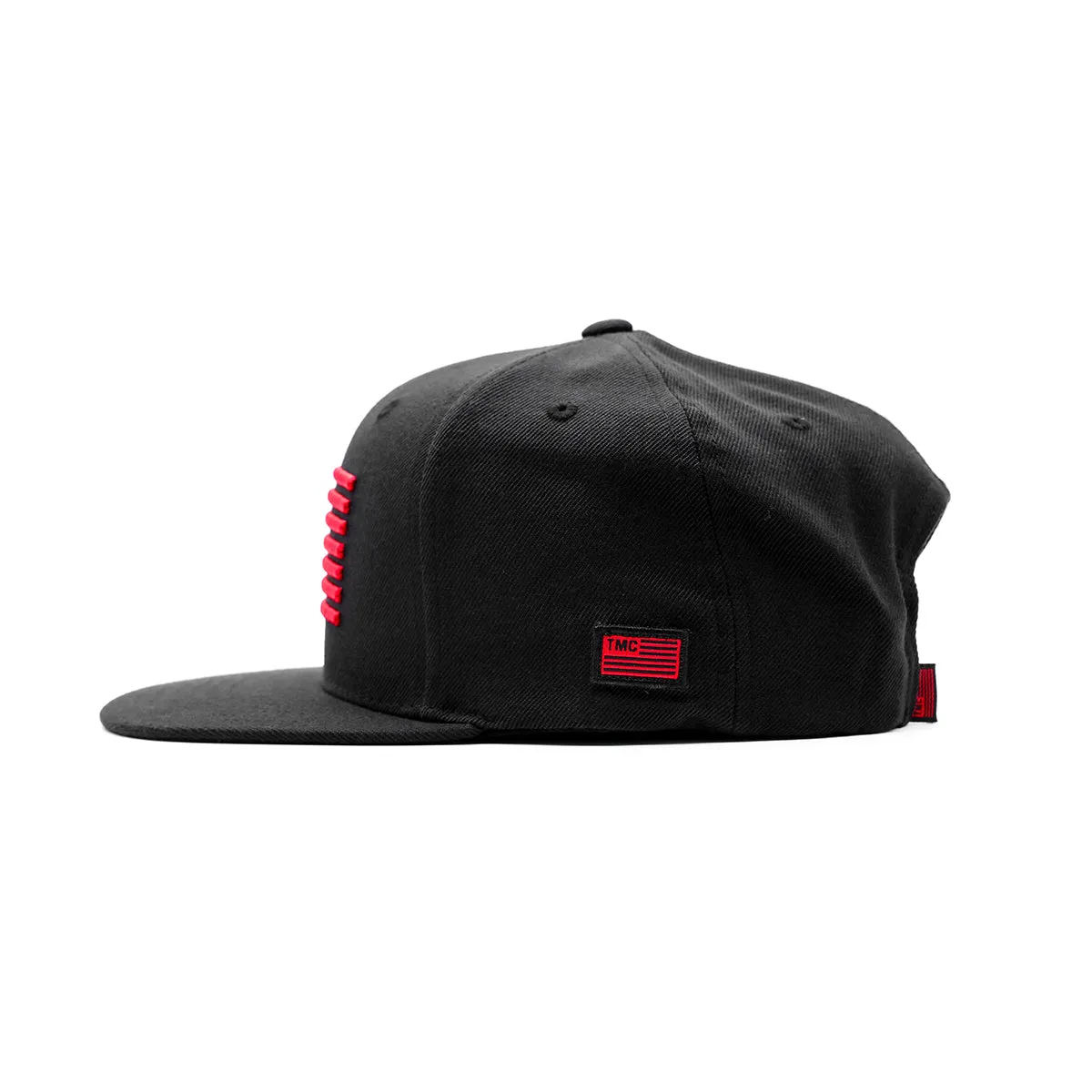 Marathon Block Flag Limited Edition Snapback - Black/Red