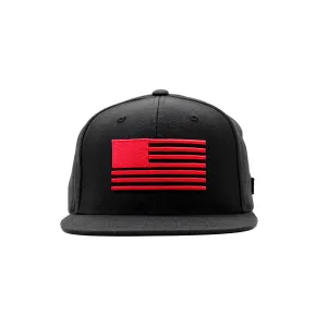 Marathon Block Flag Limited Edition Snapback - Black/Red