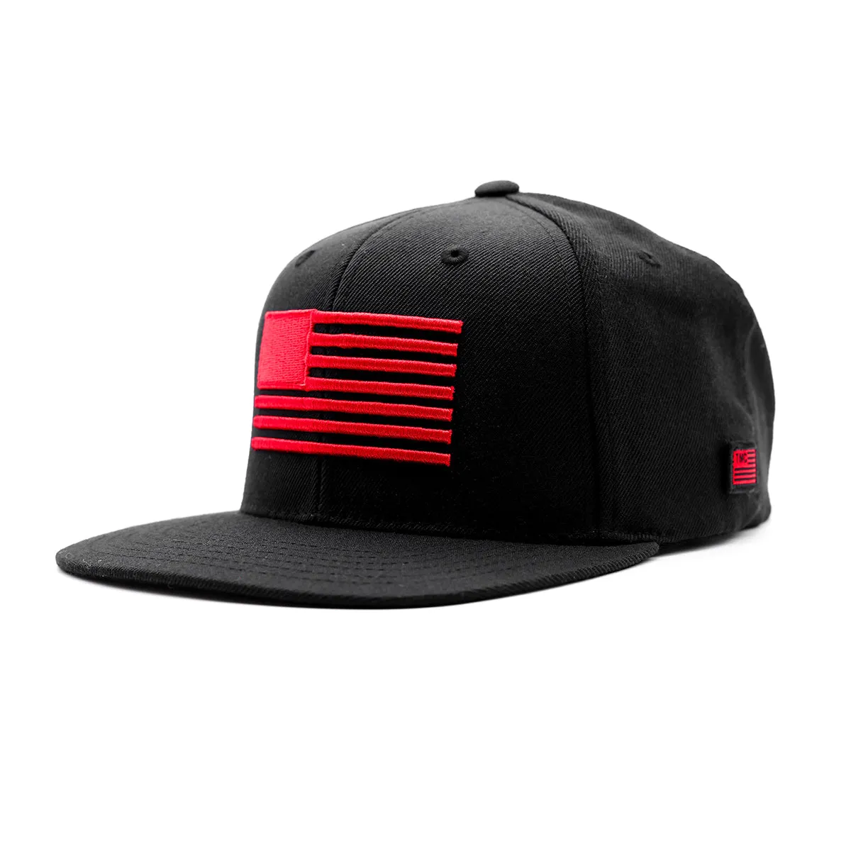 Marathon Block Flag Limited Edition Snapback - Black/Red