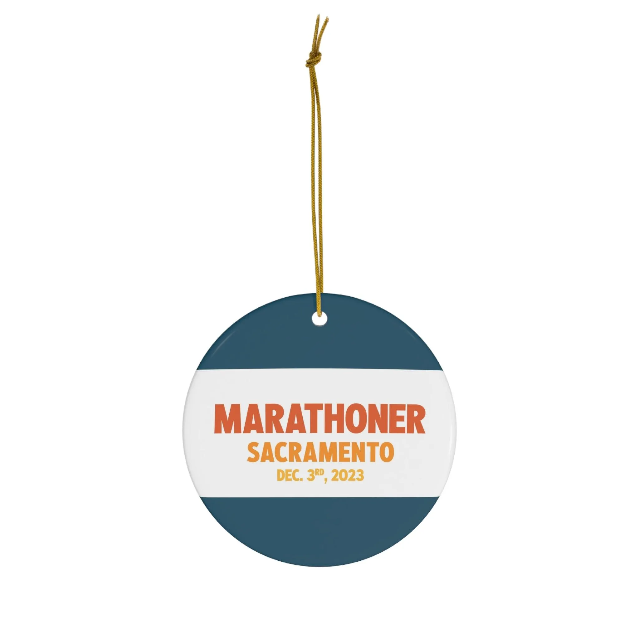 Marathoner Ornament - Sacramento