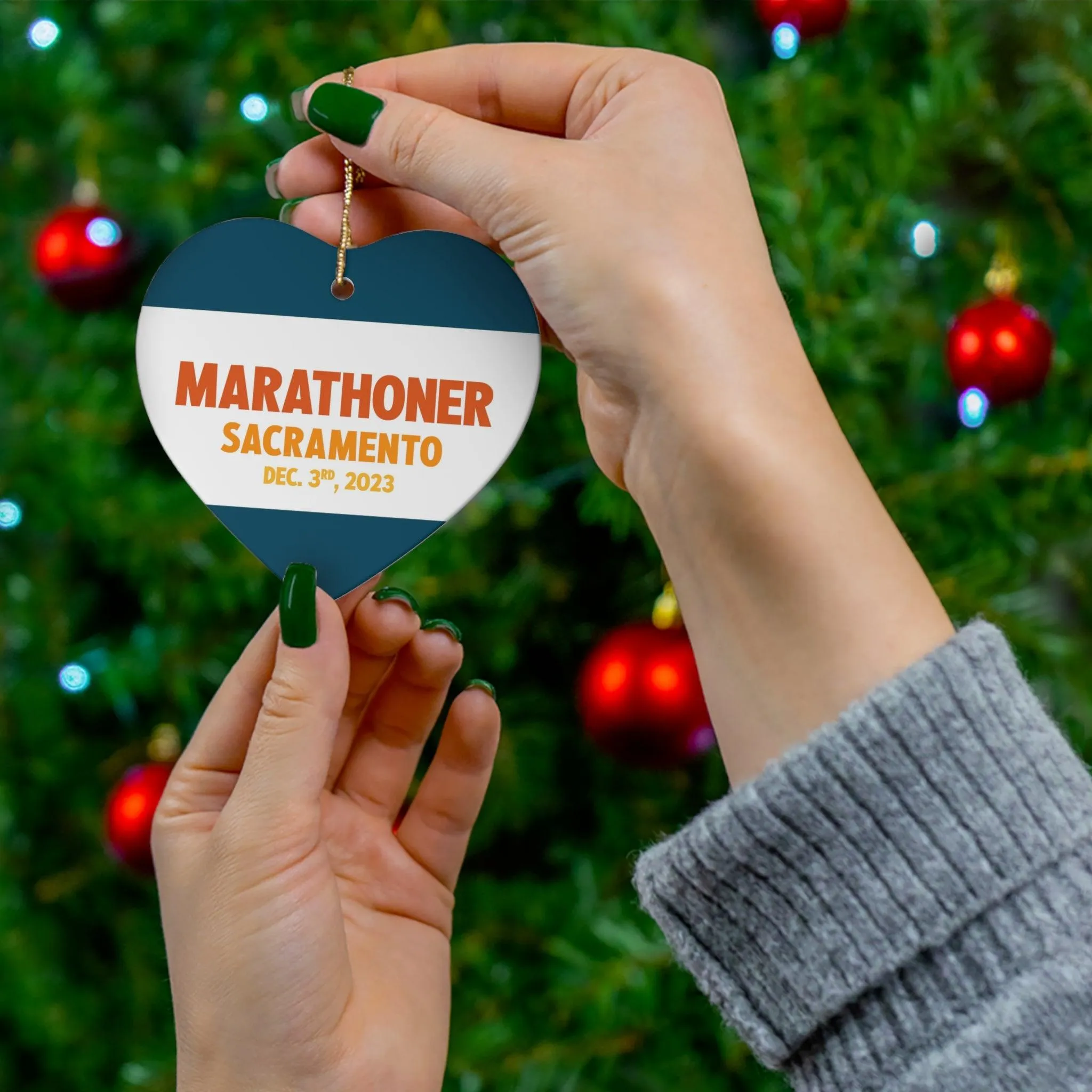 Marathoner Ornament - Sacramento