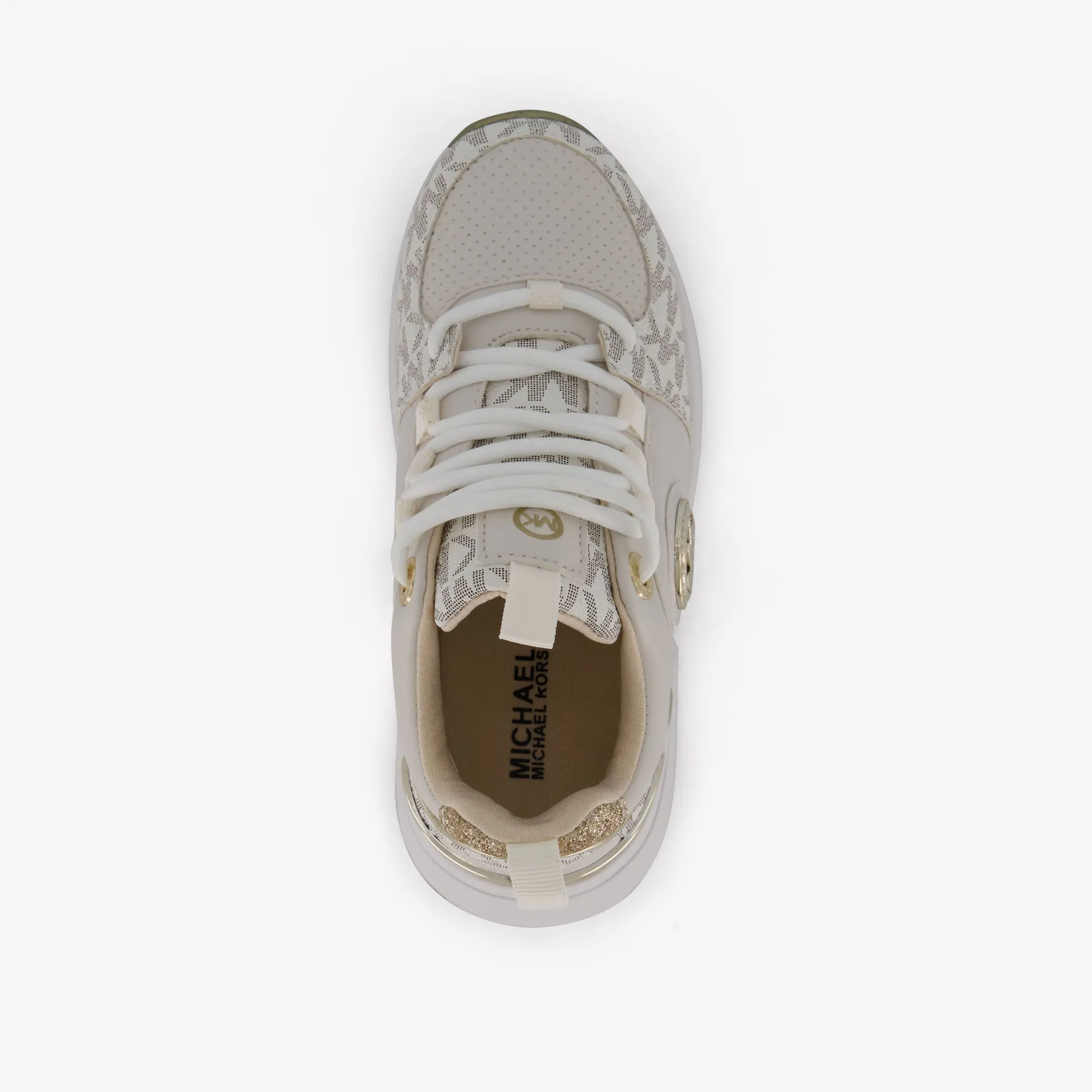 Michael Kors COSMO LOGO Girls Sneakers In Off White