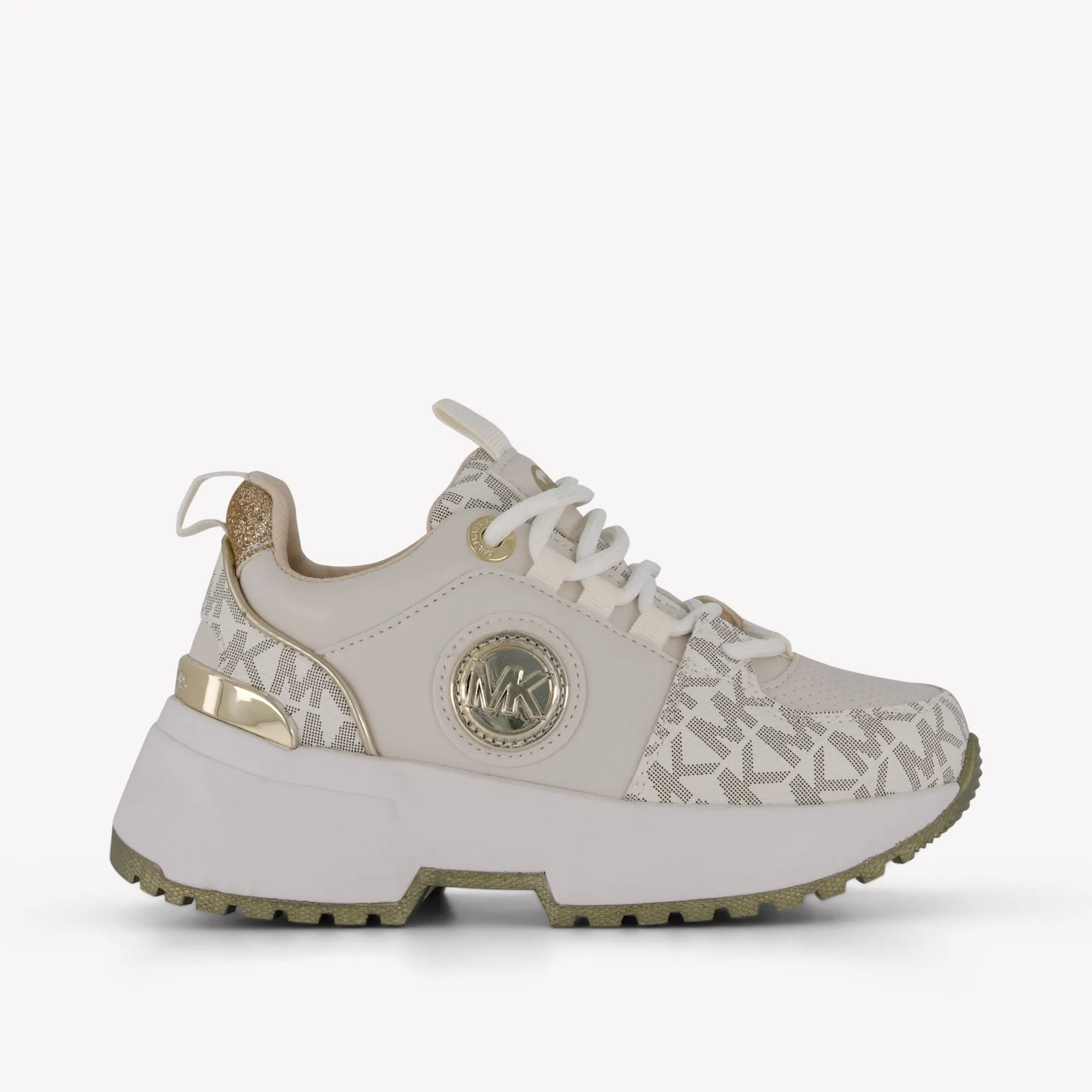 Michael Kors COSMO LOGO Girls Sneakers In Off White