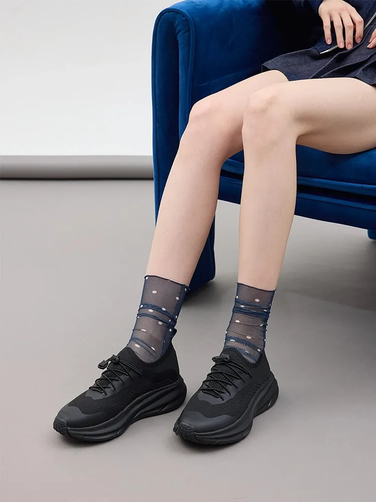 Natalie Elastic Lace Flyknit Sneakers