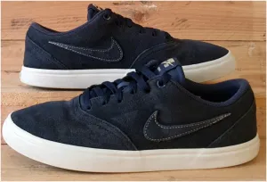 Nike SB Check Solar Soft Low Suede Trainers UK7/US8/EU41 843895-402 Navy Blue