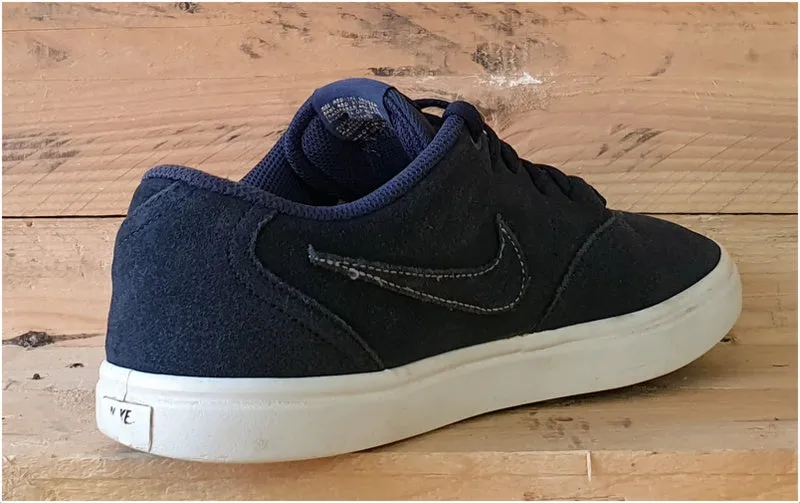 Nike SB Check Solar Soft Low Suede Trainers UK7/US8/EU41 843895-402 Navy Blue