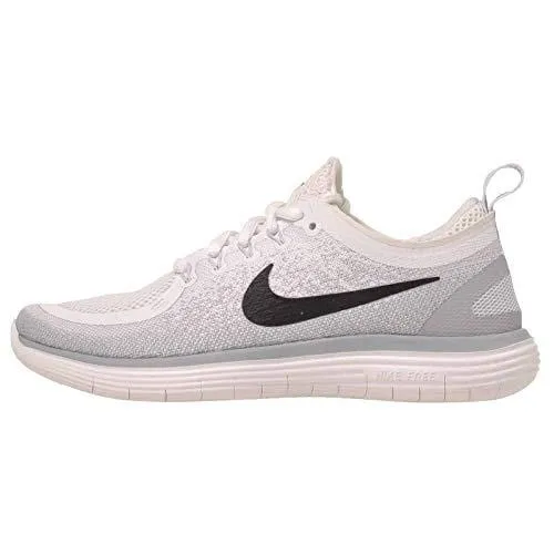 NIKE Womens Free RN Distance 2 White/Black/Pure Platinum Running Shoe 6.5 Women US