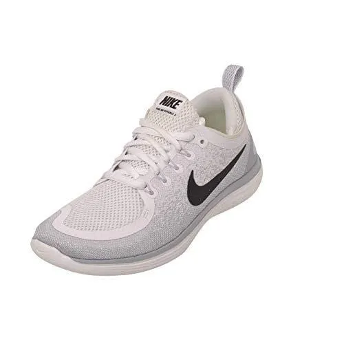 NIKE Womens Free RN Distance 2 White/Black/Pure Platinum Running Shoe 6.5 Women US