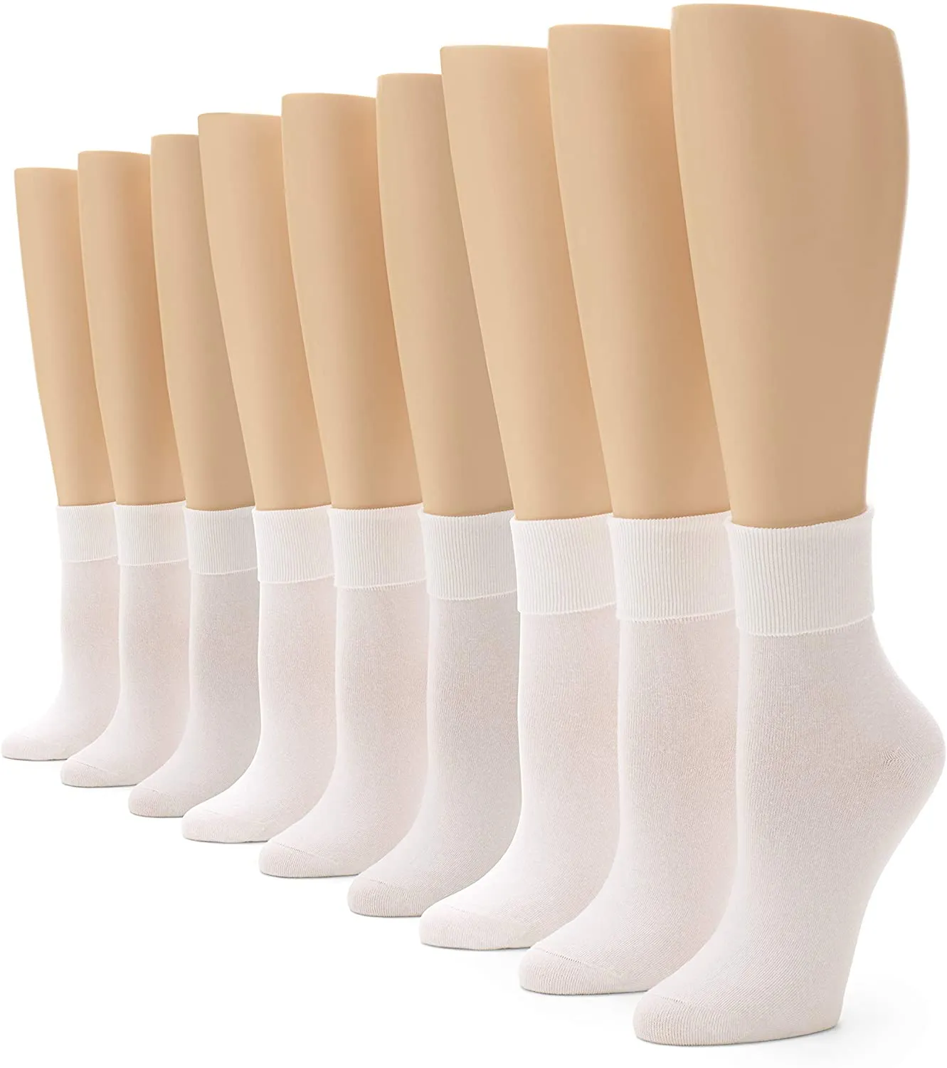 No Nonsense womens Cotton Basic Cuff Sock