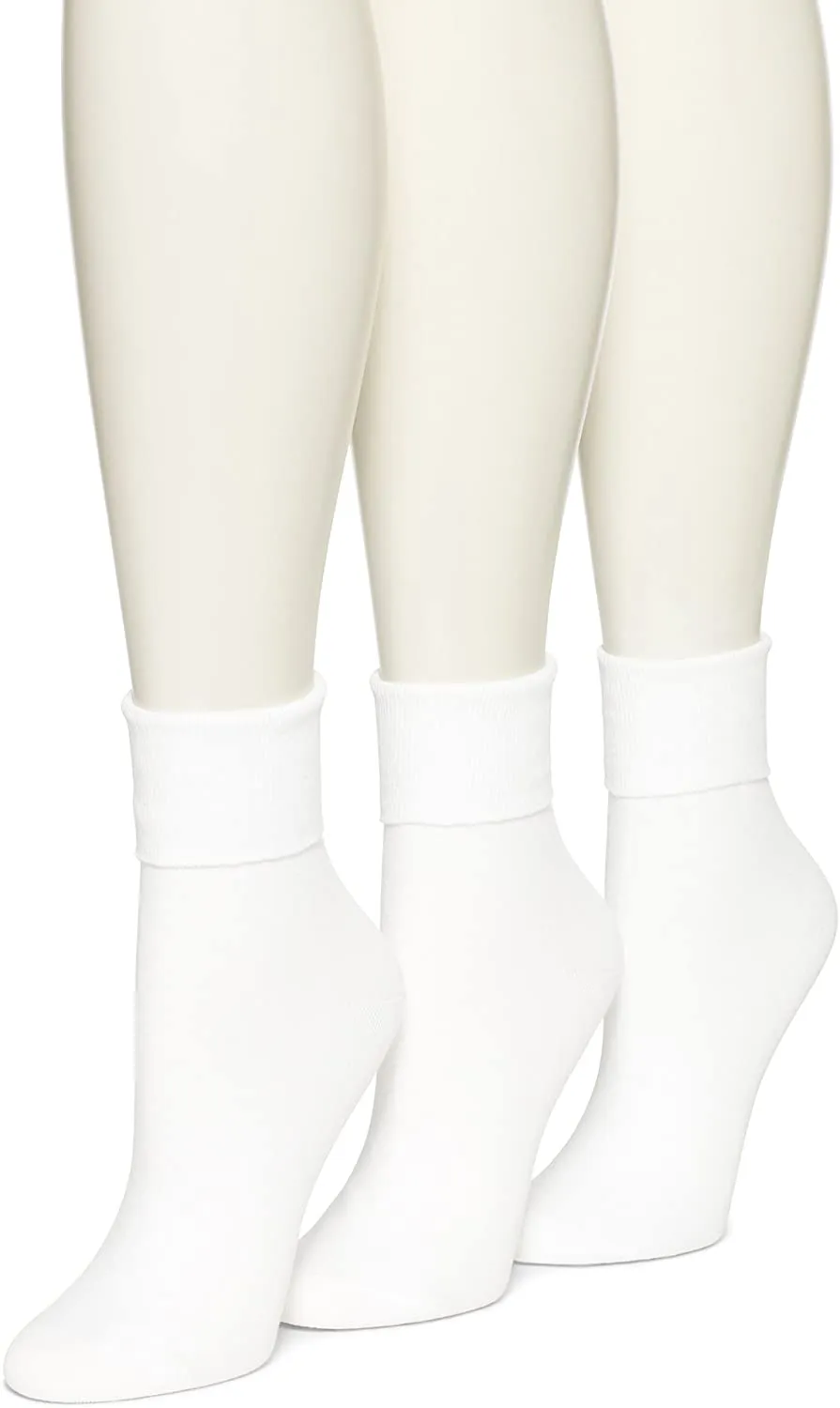 No Nonsense womens Cotton Basic Cuff Sock