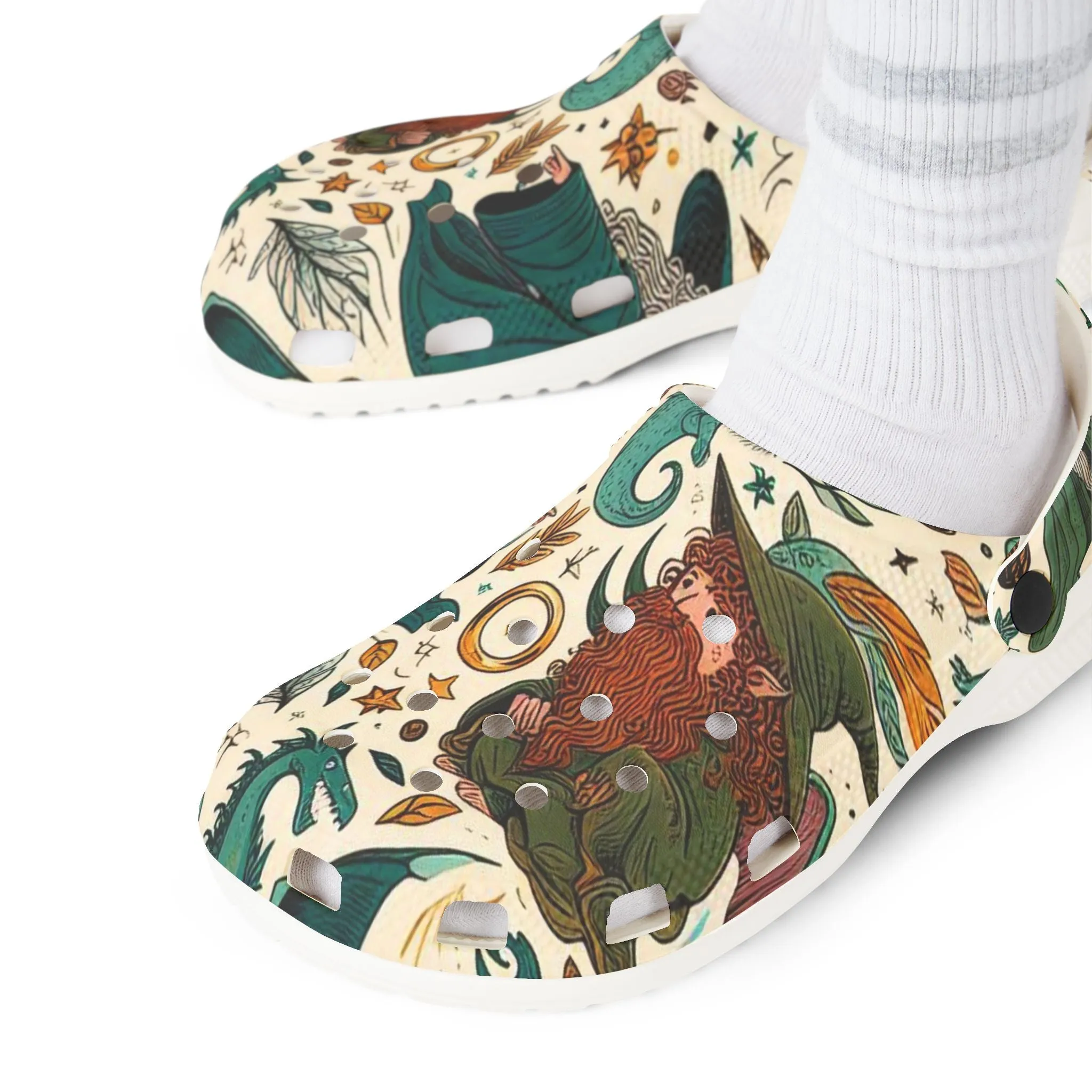 Quest of the Ring - EVA Foam Rubber Shoes (AOP)