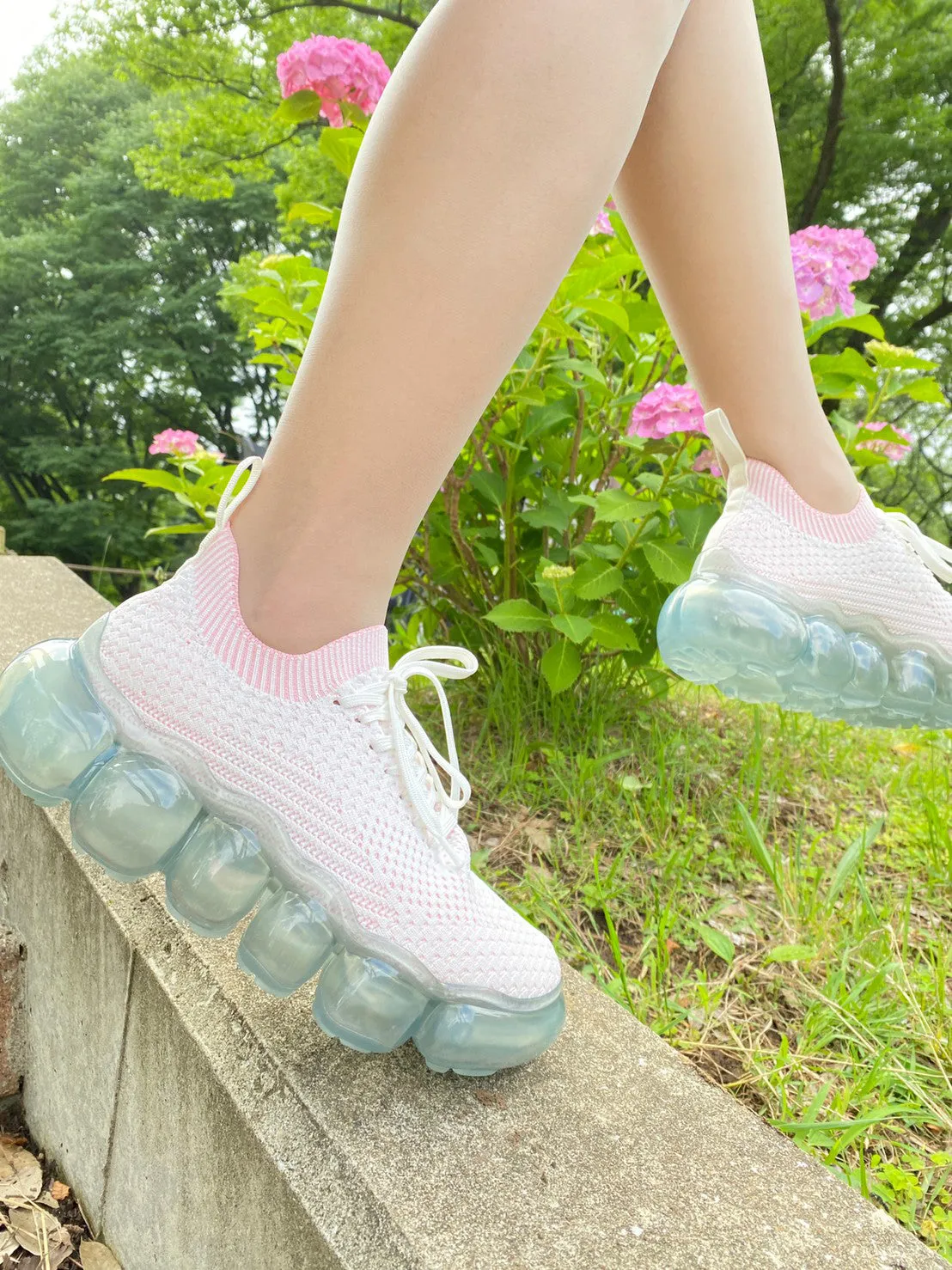 "Jewelry" Basic Shoes / Icegray Pink
