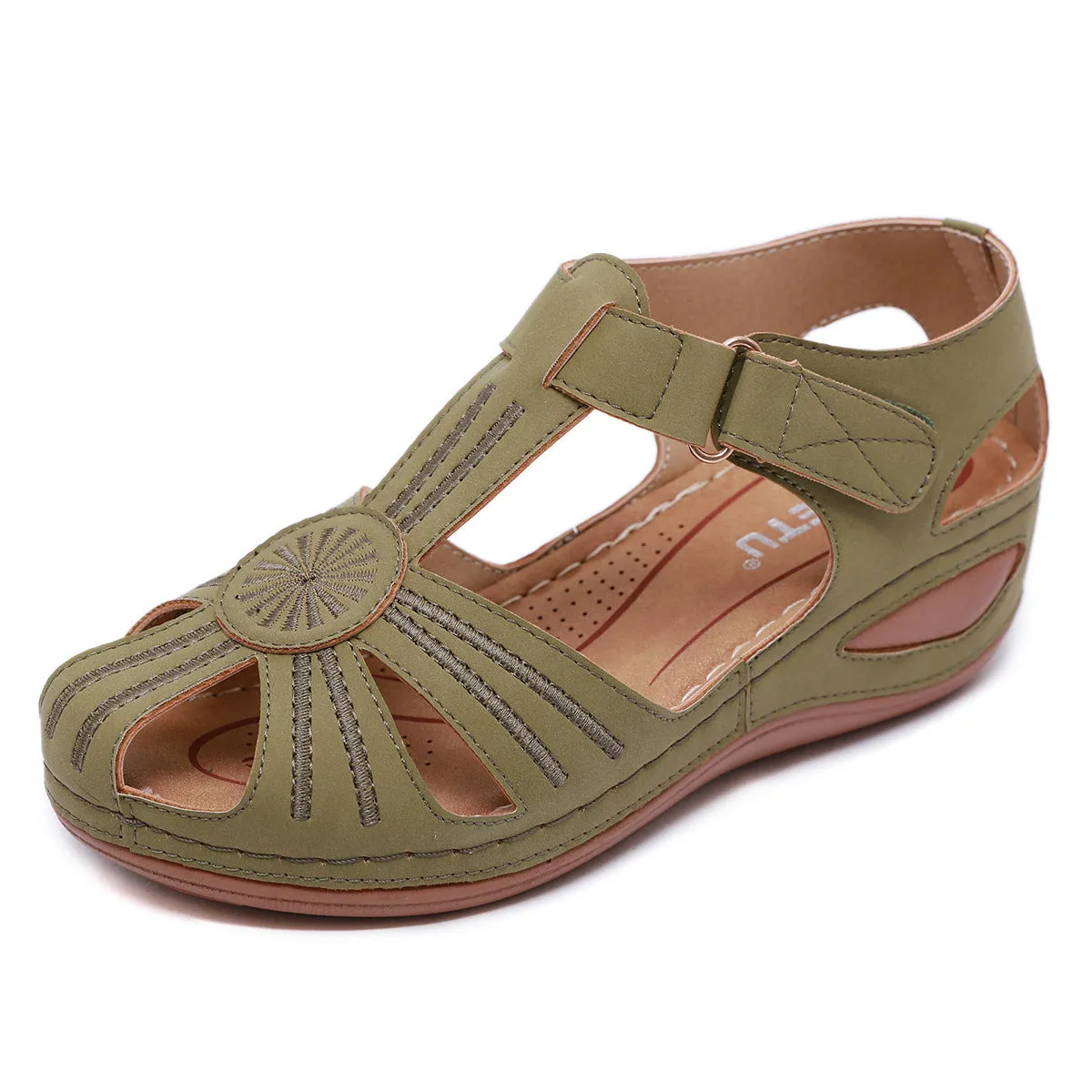 SIKETU | Retro Hollow-out Wedges With Closed Toe