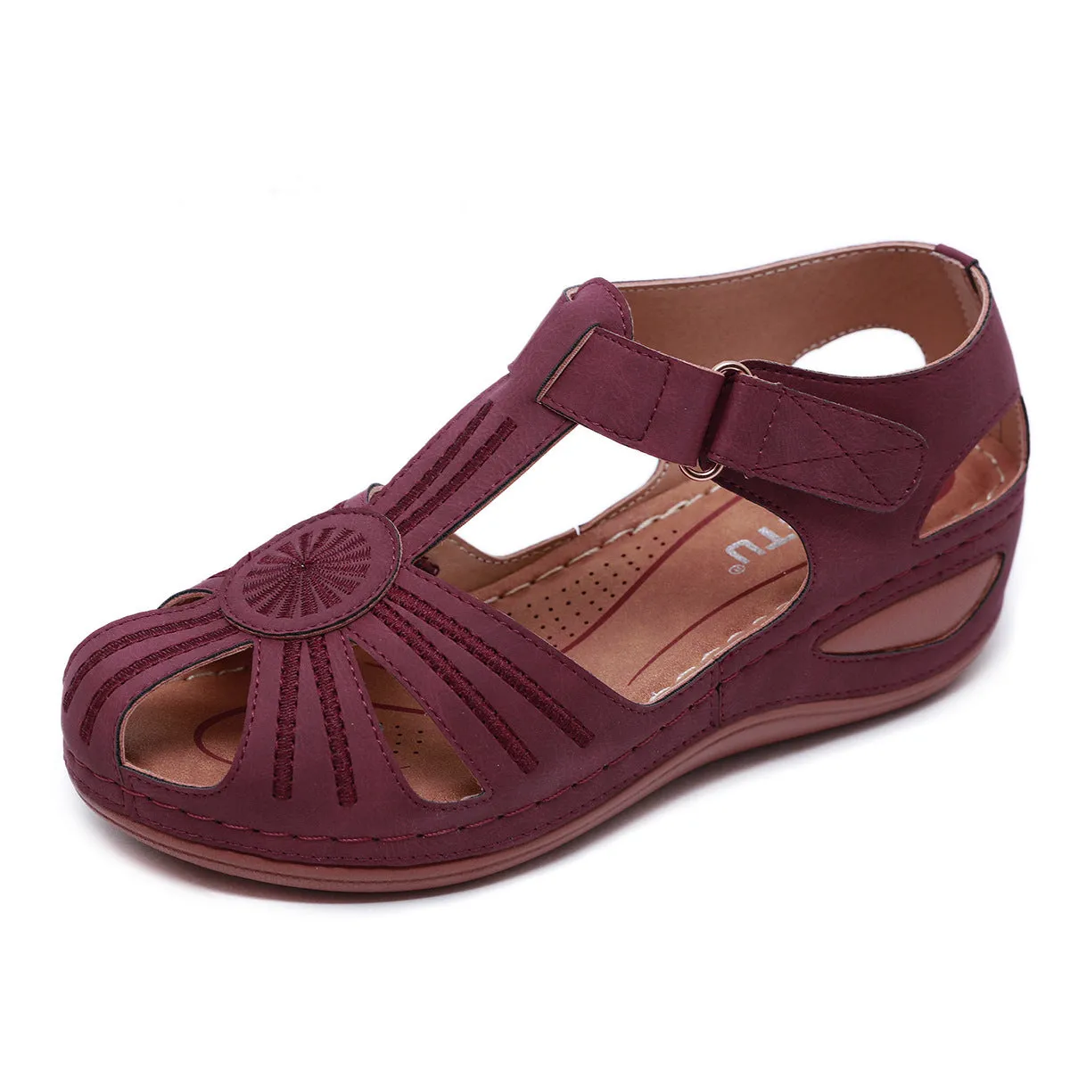 SIKETU | Retro Hollow-out Wedges With Closed Toe