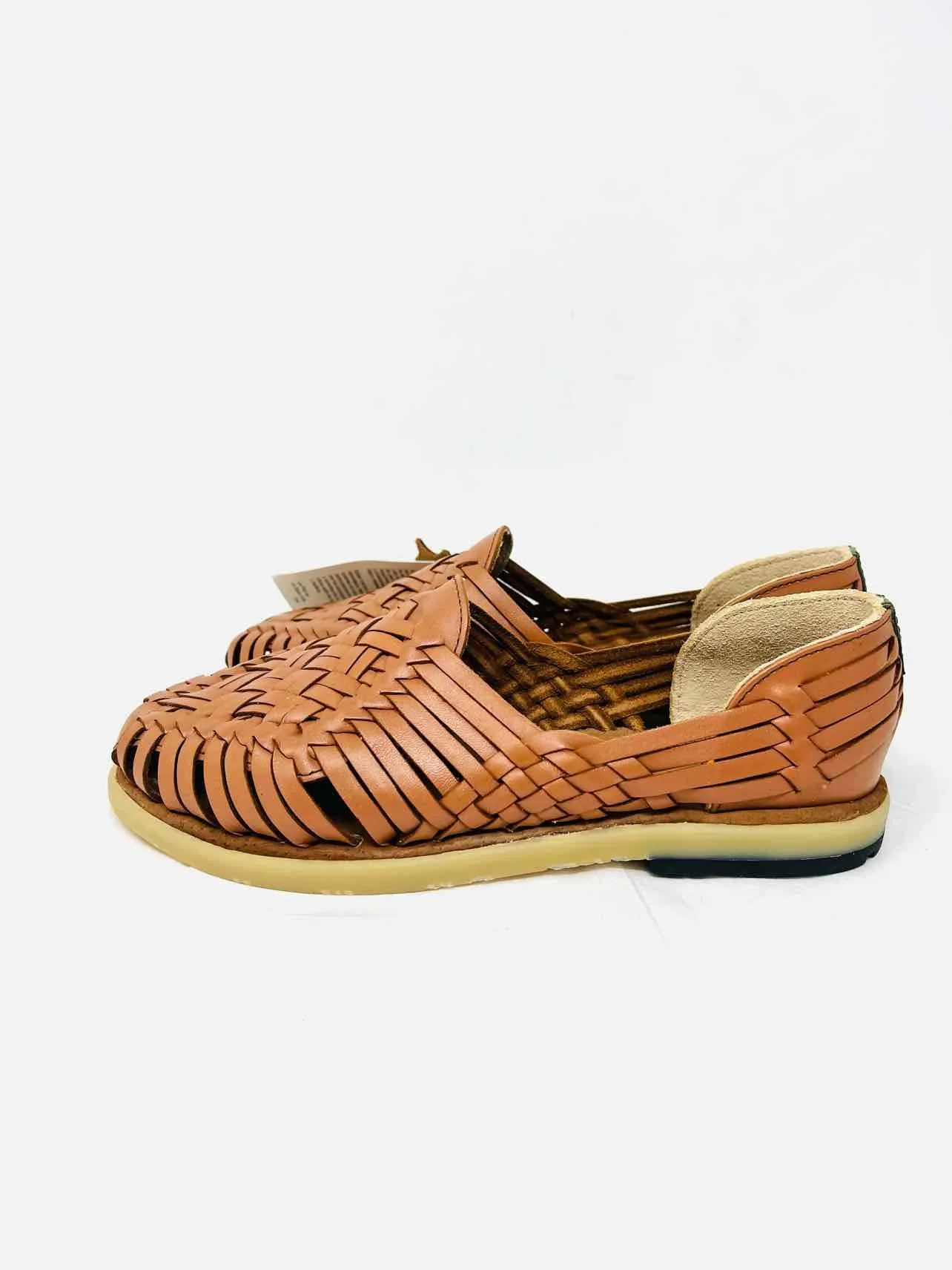 Sols Size 8.5 Brown Woven Leather NEW Shoes Shoes