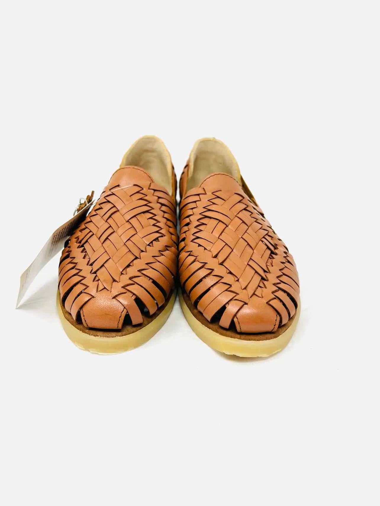 Sols Size 8.5 Brown Woven Leather NEW Shoes Shoes