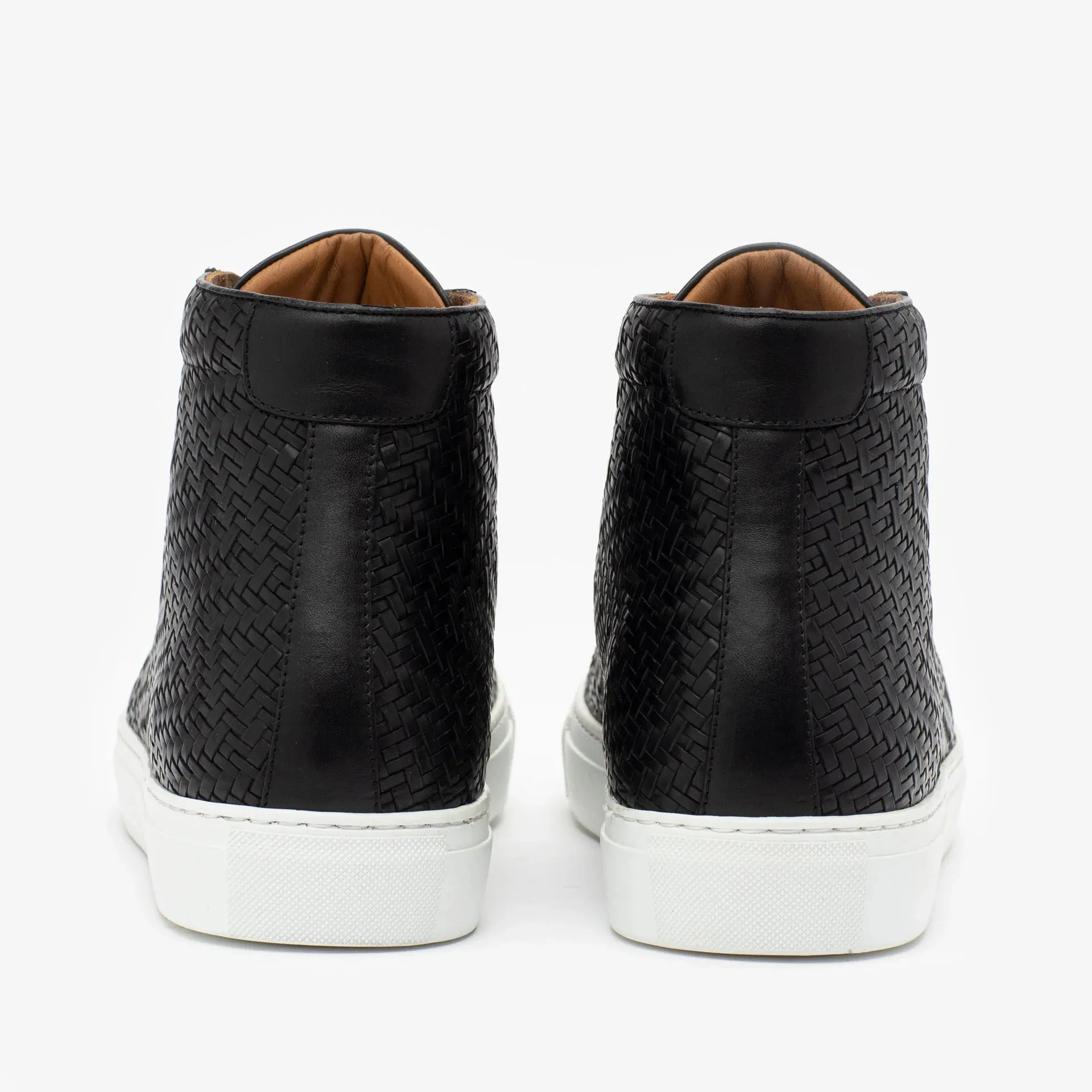 TAFT Black Woven Hightop Sneaker