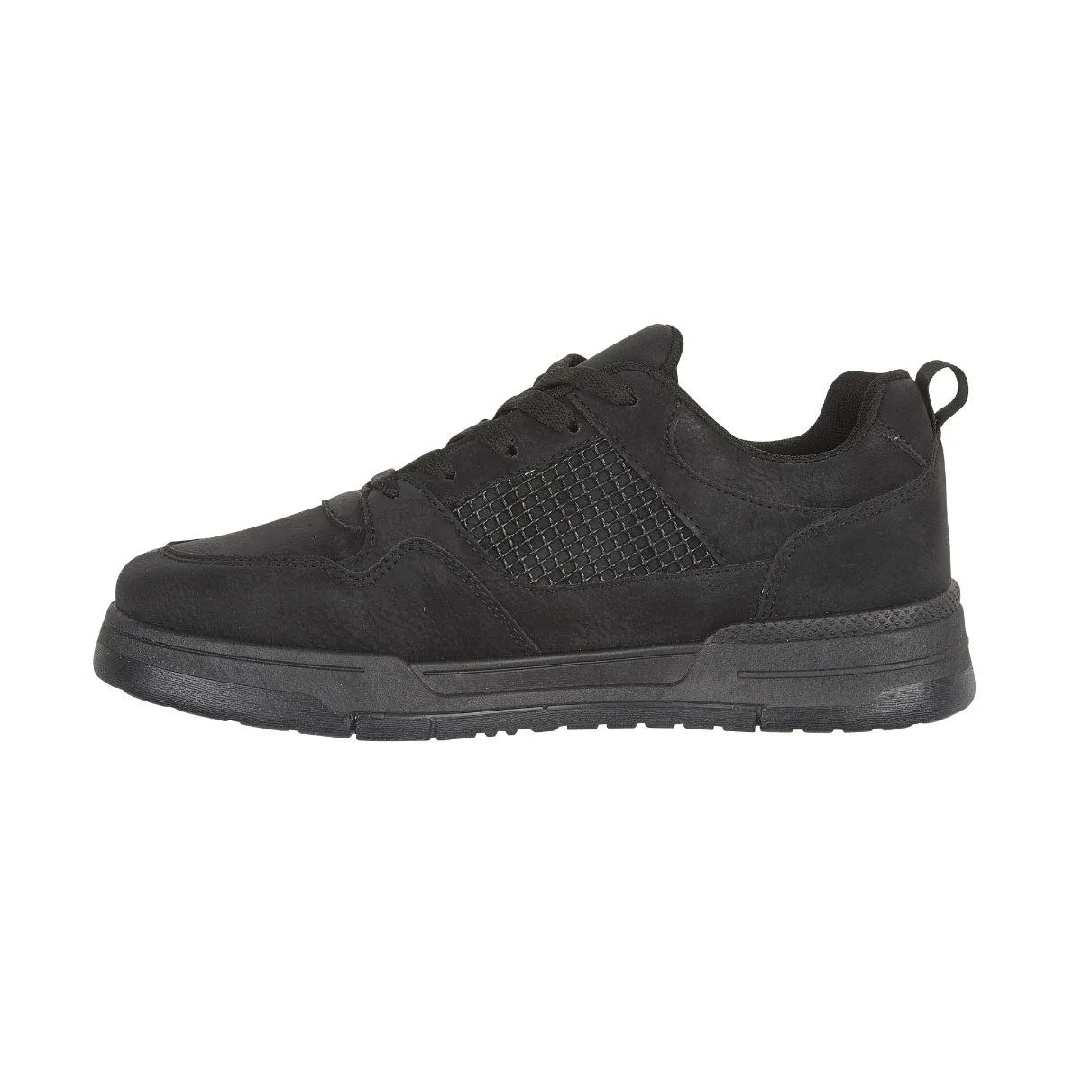 Tamworth Mens Black Lace Up Trainers Comfort Walking Shoes