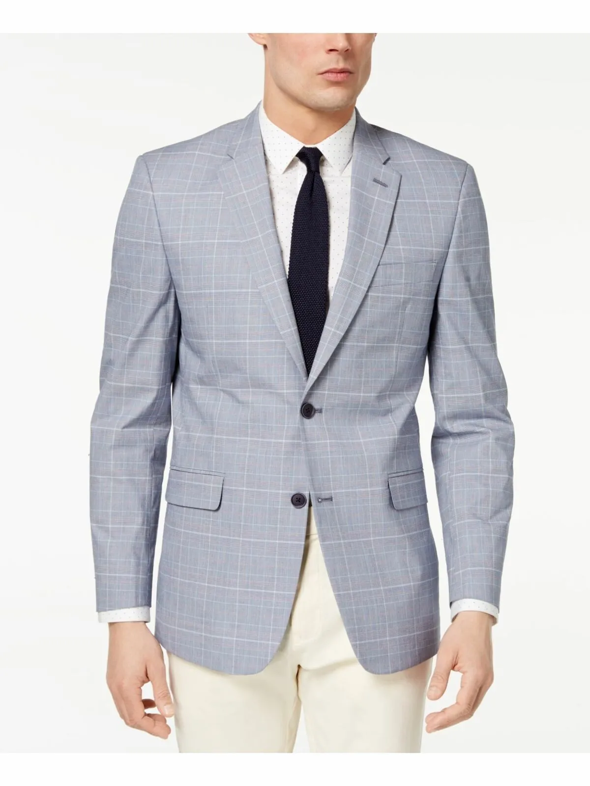TOMMY HILFIGER Men’s Blue Plaid Jacket