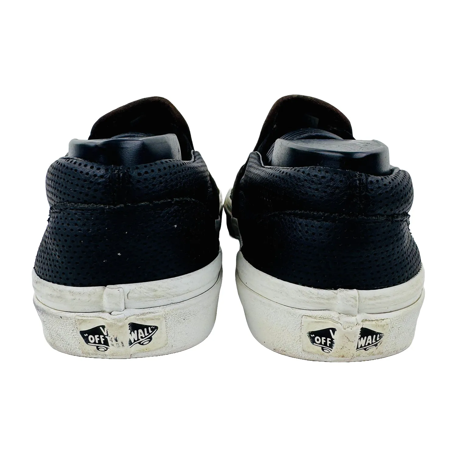 Vans Off The Wall Old Skool Slip On Black Shoes (Size 39) - 721356